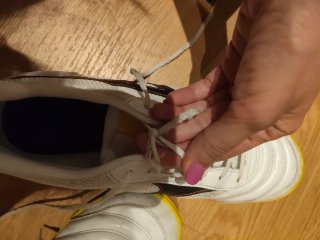 Zapatillas Fútbol Sala Mizuno Blancas talla 42