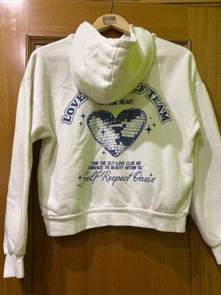 Sudadera Pull&Bear Love Yourself Talla XS