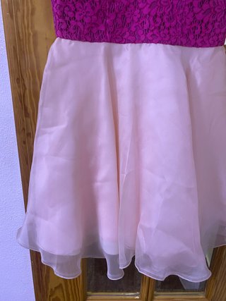 Vestido Sílvia Navarro rosa y morado
