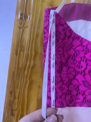 Vestido Sílvia Navarro rosa y morado