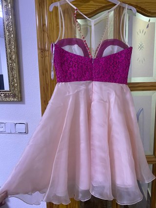 Vestido Sílvia Navarro rosa y morado