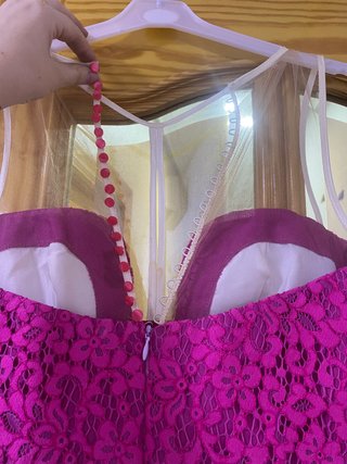 Vestido Sílvia Navarro rosa y morado