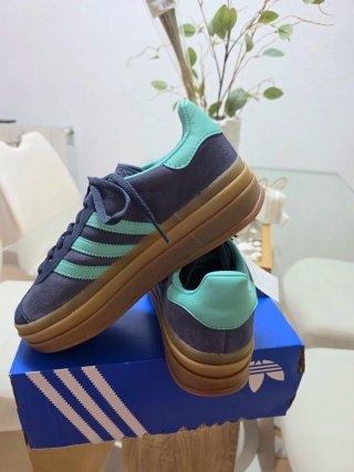 Adidas Gazelle Bold W Talla 38 2/3 Azul/Verde