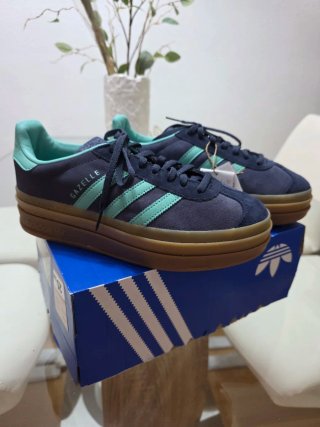 Adidas Gazelle Bold W Talla 38 2/3 Azul/Verde