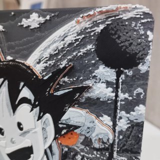 Placa Son Goku Dragon Ball 3D Relevo
