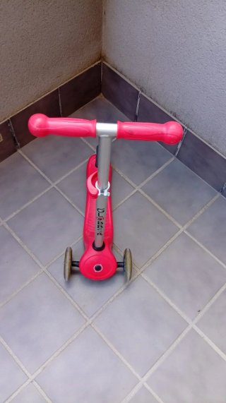 Patinete infantil 3 ruedas rojo