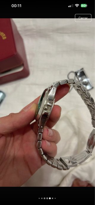 Reloj de pulsera de acero de hombre estilo Ferrari