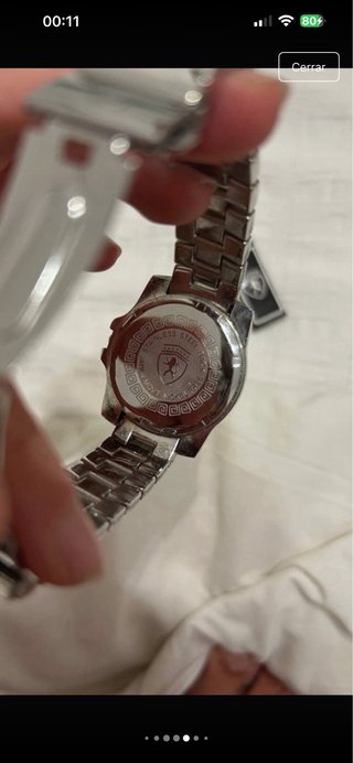 Reloj de pulsera de acero de hombre estilo Ferrari