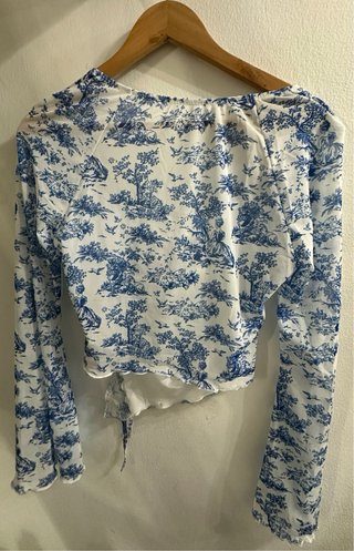 Top Crop de Malla SHEIN / Talla ( M )