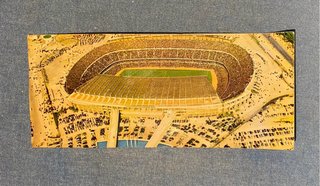 Banderín y postal FC Barcelona