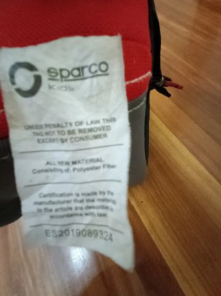 Sedile elevazione infantile per auto SPARCO