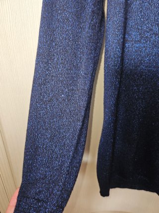 Jersey fino Naf Naf azul con brillo