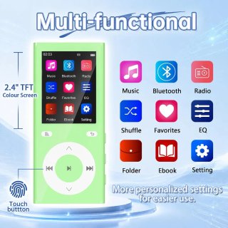 Reproductor MP3 RE Verde 90GB + Auriculares