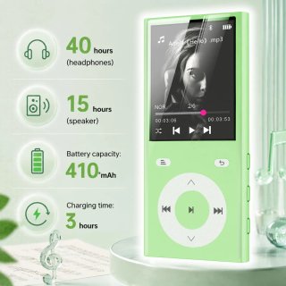 Reproductor MP3 RE Verde 90GB + Auriculares