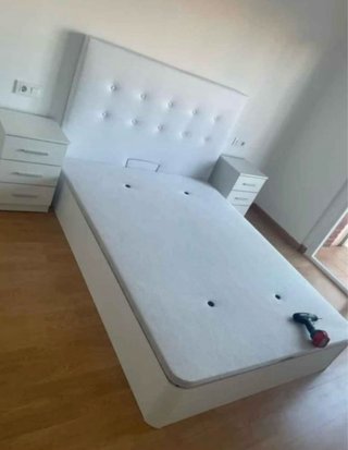 Cabezal de  Cama Blanco Polipiel 150x120