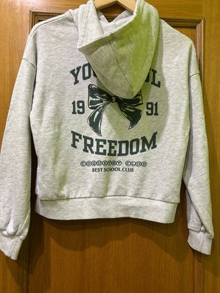 Sudadera Pull&Bear Gris Talla XS