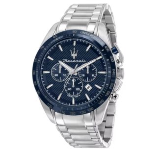 Reloj Maserati Cronógrafo Azul y Plateado