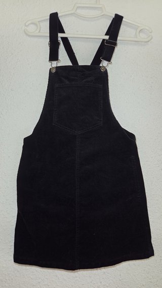 Vestido Negro Peto Pana