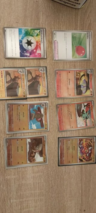 Lote Cartas Pokémon Japonés Black Bolt