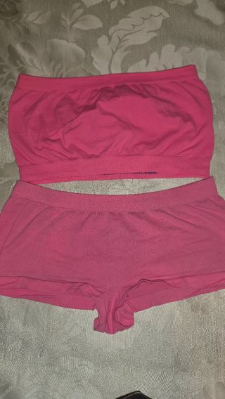 Abito raso rosa e giallo