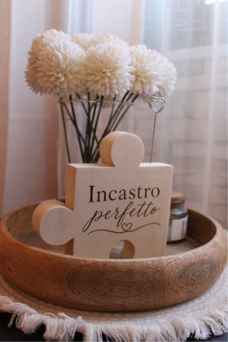 Portafoto puzzle in legno