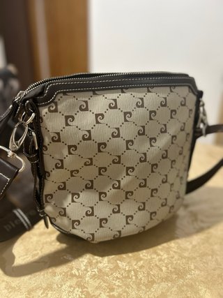 Bolso Pierre Cardin vintage beige y marrón