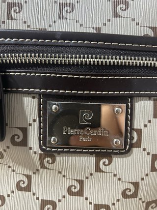 Bolso Pierre Cardin vintage beige y marrón
