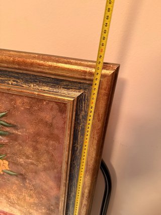 Cuadro floral vintage firmado P. Percy 110x8
