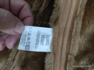 Chaqueta vintage piel beige/marrón