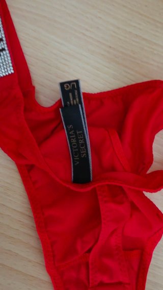 Braga Victoria's Secret Roja con Brillantes
