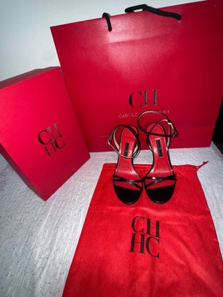 Tacones Carolina Herrera Originales Negros y Rojos