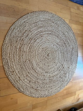 Alfombra redonda de yute D 120 cm CASA VIVA