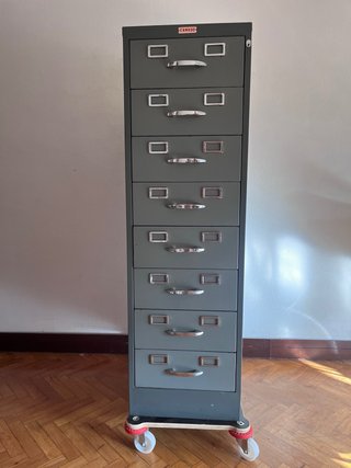 Archivador gris metalico Cajonera metalica 1940-50