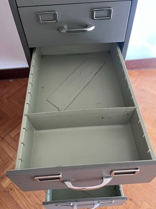 Archivador gris metalico Cajonera metalica 1940-50