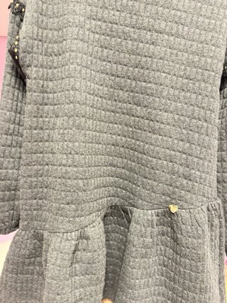 Vestido sudadera niña t.10 gris