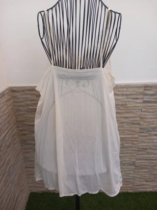 Camisón blanco encaje XL