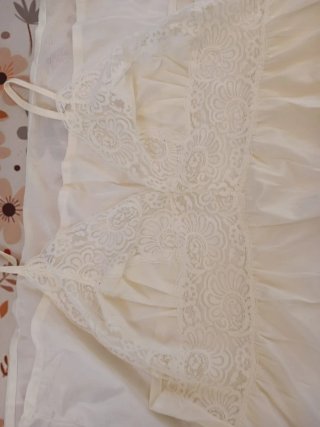 Camisón blanco encaje XL