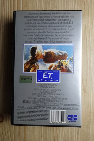 VHS E.T. El Extraterrestre Steven Spielberg