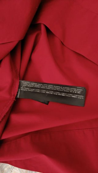Falda midi Mango roja