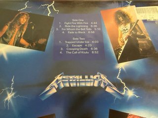 Vinilo Metallica Ride the Lightning