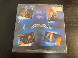Vinilo Metallica Ride the Lightning