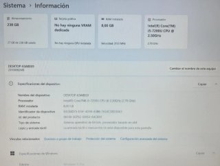 Portátil Lenovo i5 7th Gen SSD