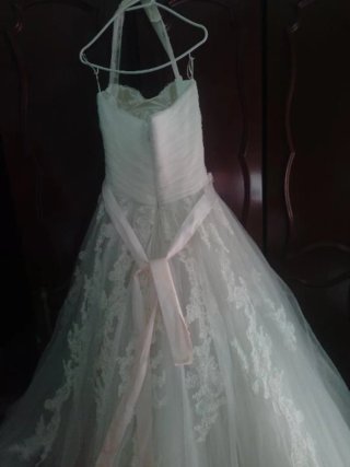 Vestido de Novia Blanco y Rosa