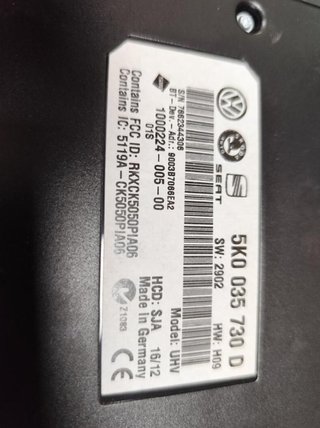 Centralita volkswagen 223092 5k0035730d passat