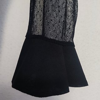 Vestido Almatrichi Negro Tul Plumeti