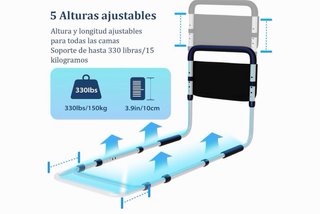 Barandilla de cama ajustable