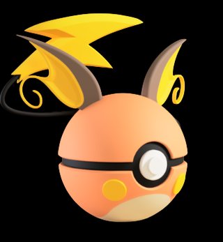 Pokéball de Raichu Impresa en 3D