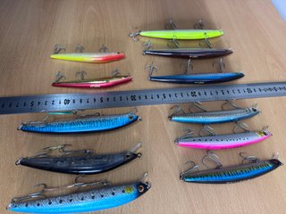 Amostras de pesca variadas