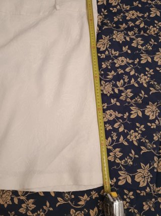 Falda Lino 100% Blanco roto