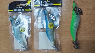 33 Amostras de Pesca para Chocos e Lulas